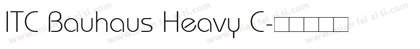 ITC Bauhaus Heavy C字体转换